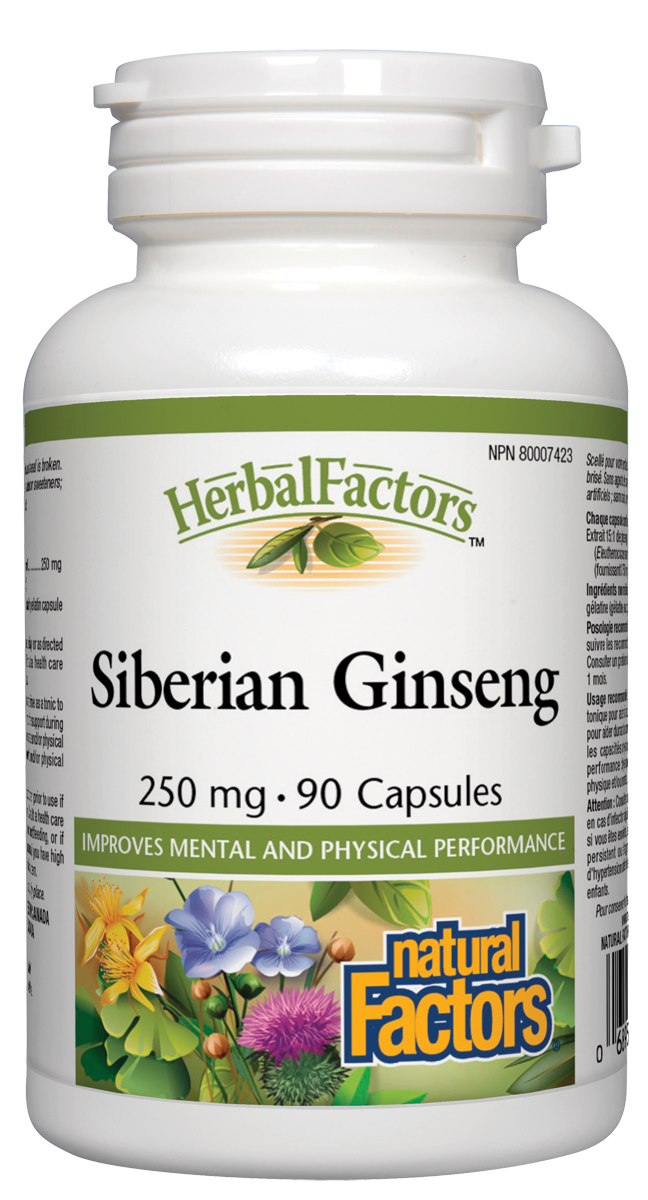 Natural Factors Siberian Ginseng (90 Capsules) - Lifestyle Markets